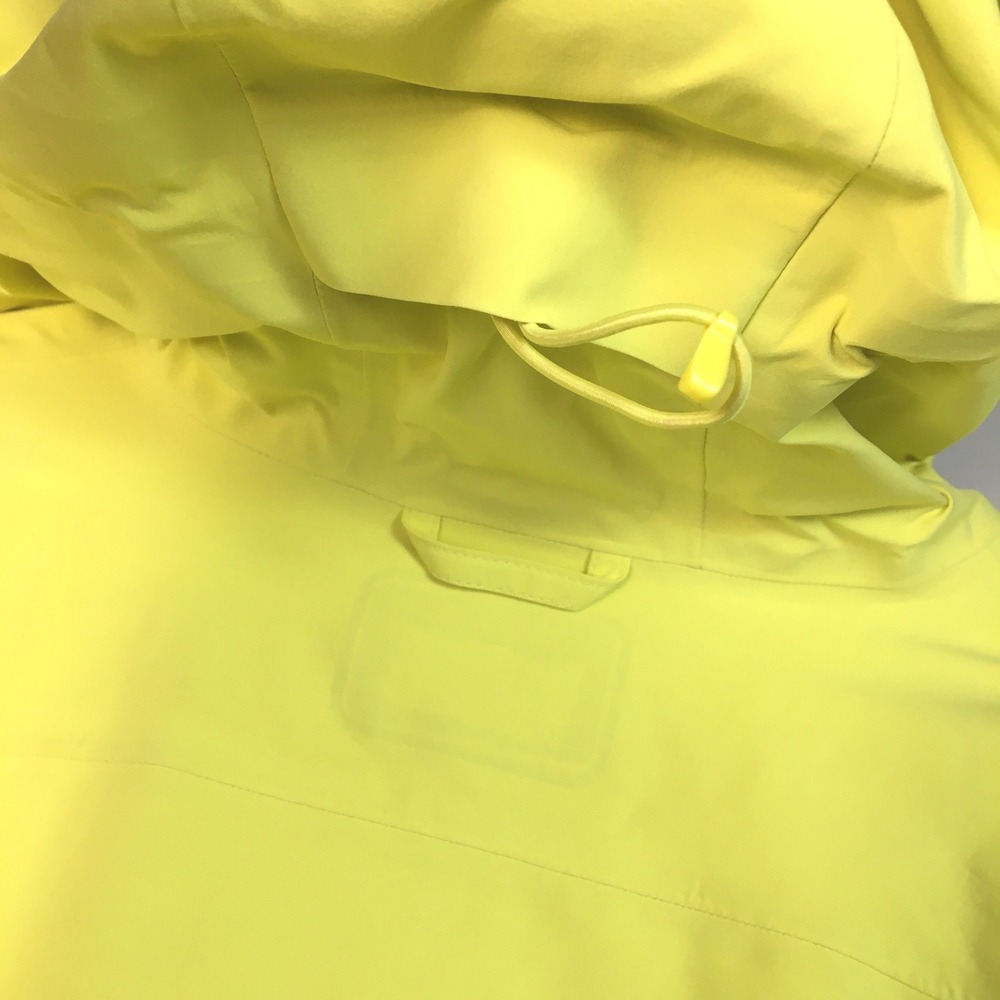 Duluth Trading Dryfecta Rain Coat Jacket Neon Yellow Hooded Full Zip Shell - Picture 5 of 10